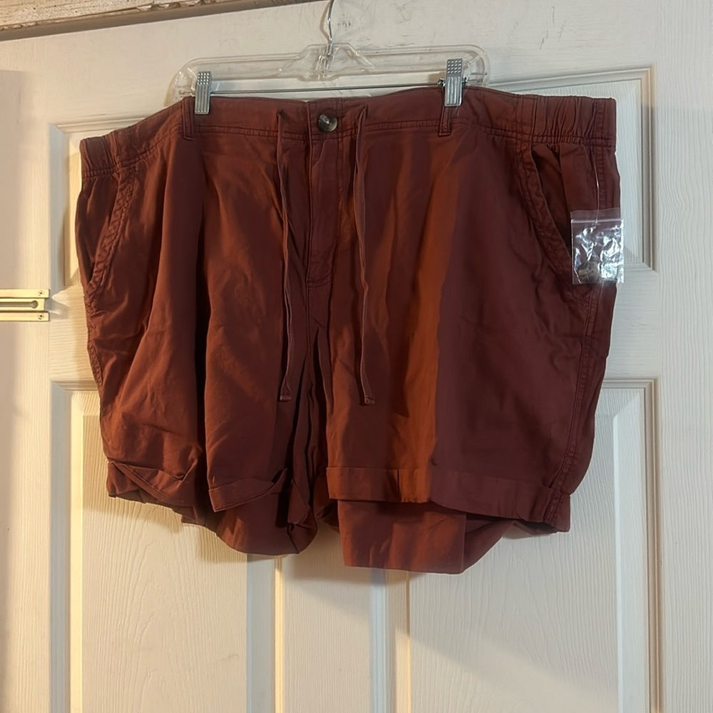 SONOMA ULTRA COMFORT WAISTBAND UTILITY SHORTS: MAROON: NEW WITH TAGS: 3X